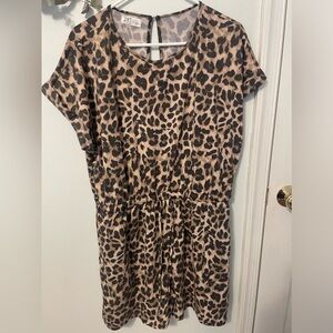 Cheetah print romper